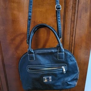 Purse, black, crossbody& handle
